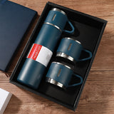 Thermosfles Set met 3 Bekers – RVS Drinkset