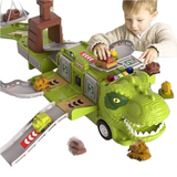 Dinosaurus Speelgarage met Racebaan – Groen