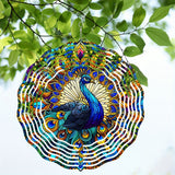 25,4 cm Metalen Pauw Windspinner