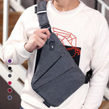 Crossbody Sling Bag Zwart met Ritssluiting