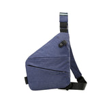 Crossbody Sling Bag Zwart met Ritssluiting