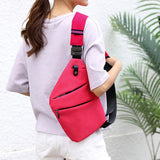 Crossbody Sling Bag Zwart met Ritssluiting