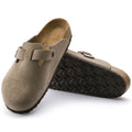 Suède Instap Slippers met Gesp voor Comfortabele Look.
