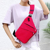 Crossbody Sling Bag Zwart met Ritssluiting