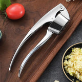 RVS Knoflookpers met Ergonomische Handgreep – Zilver