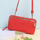 Compacte crossbody telefoontas met verstelbare schouderband