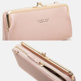 Compacte crossbody telefoontas met verstelbare schouderband
