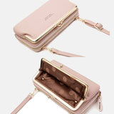 Compacte crossbody telefoontas met verstelbare schouderband