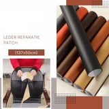 Zelfklevende Leren Reparatiepatch Bruin