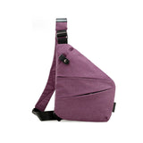 Crossbody Sling Bag Zwart met Ritssluiting