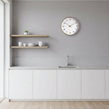 Scandinavische Houten Wandklok – Bruin 25 cm