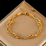 Dames Armband Gevlochten Snake Chain Roestvrij Staal