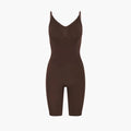 Naadloze Shapewear Bodysuit met Pijpjes voor Corrigerende Look.