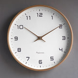 Scandinavische Houten Wandklok – Bruin 25 cm