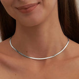 Minimalistische Herringbone Ketting voor Elegante en Moderne Look
