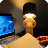 Decoratieve Tafellamp Bruin met Figuren Design