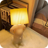 Decoratieve Tafellamp Bruin met Figuren Design