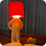 Decoratieve Tafellamp Bruin met Figuren Design
