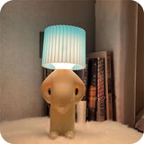 Decoratieve Tafellamp Bruin met Figuren Design