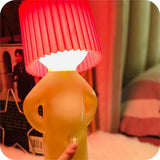 Decoratieve Tafellamp Bruin met Figuren Design