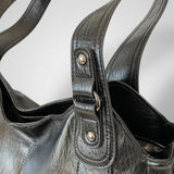 Dames Tijdloos Zwart Leren Tas