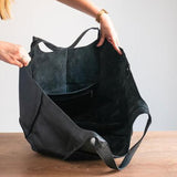Oversized shopper tas van PU leer voor dames