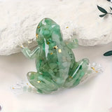 Edelsteen Kikkerbeeldje – Decoratieve Dierenfiguur