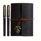 Notitieboek Set met Boomdesign en Pennen