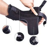 Plantaire Fasciitis Voetbrace – Verstelbare Nachtbrace Zwart