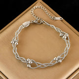 Dames Armband Gevlochten Snake Chain Roestvrij Staal