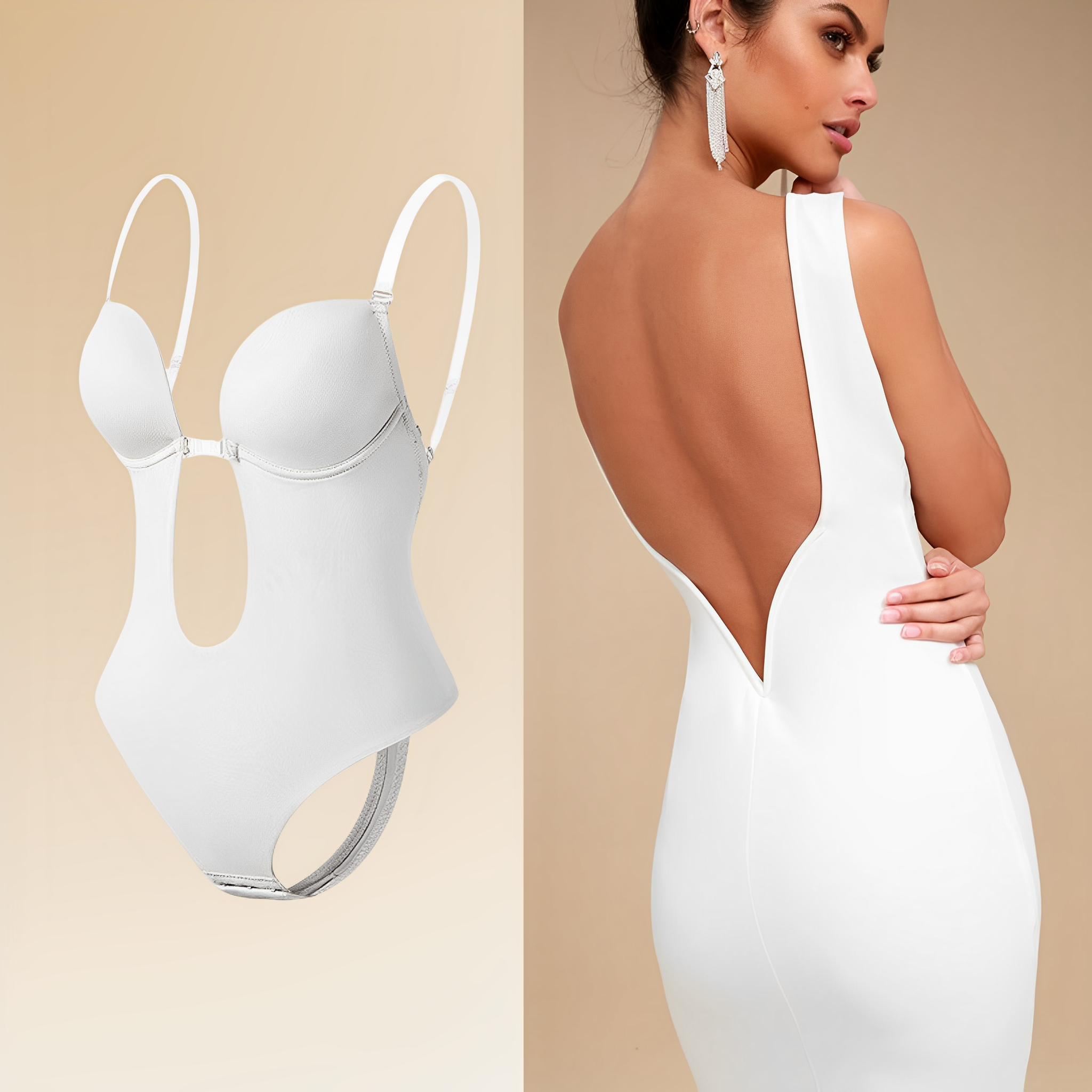 Naadloze Shapewear Bodysuit voor Strakke en Elegante Silhouet
