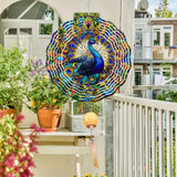 25,4 cm Metalen Pauw Windspinner