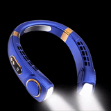 Oplaadbare Nekventilator Blauw met Display