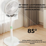 Witte Staande Ventilator met Afstandsbediening