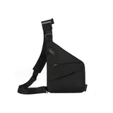 Crossbody Sling Bag Zwart met Ritssluiting