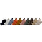 Dames Enkelsokken Beige met Geborduurd Figuur