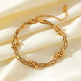 Dames Armband Gevlochten Snake Chain Roestvrij Staal