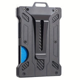 Aluminium Kaarthouder met Clip en RFID-Bescherming