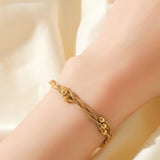 Dames Armband Gevlochten Snake Chain Roestvrij Staal