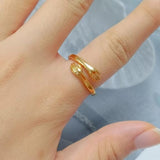 Dames Ring Zilver met Handen Design