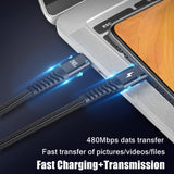 Gevlochten USB-C Kabel – 240W Snellaadkabel