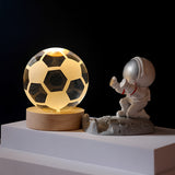 3D Kristallen Bol Nachtlamp met LED-Verlichting