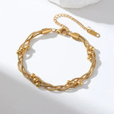 Dames Armband Gevlochten Snake Chain Roestvrij Staal