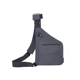Crossbody Sling Bag Zwart met Ritssluiting