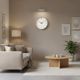 Scandinavische Houten Wandklok – Bruin 25 cm