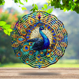 25,4 cm Metalen Pauw Windspinner