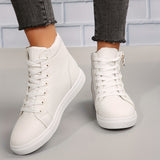 Hoge Sneakers met Rits en Comfortabele Pasvorm