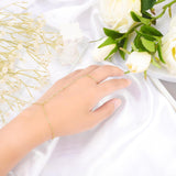 Minimalistische Armband en Ring Set met Fijne Schakel