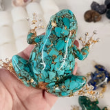Edelsteen Kikkerbeeldje – Decoratieve Dierenfiguur