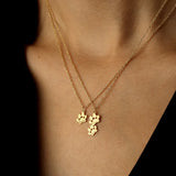 Gouden Gepersonaliseerde Familie Ketting met Namen